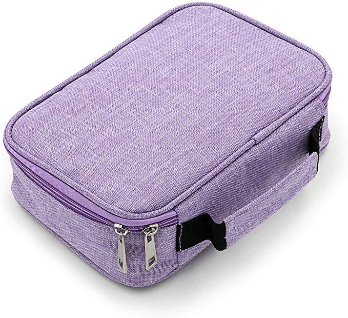 72 Gaten Etui voor School Pennendoos Schattige Bij Cartridge Kawaii Meisje Jongen Aap Grote Pennendoos Koreaanse Pennen Etui Schrijfwaren Set paars