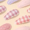 RAINBOW BOWS 10Pcs/set Mini Cotton Print Flower BB Hair Clips for Girls Lovely Plaid Hairpins Headwear Kids Hair Accessories