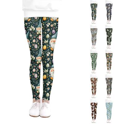 Girls' Slim Fit Leggings - Color Base Layer Pants