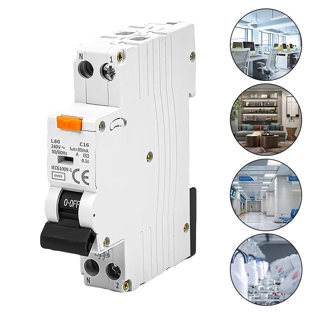 Compact Circuit Breaker 16 Amp Circuit Breaker Fast Reaction Time 0.1s Flame-Retardant Material Household And Industrial Use