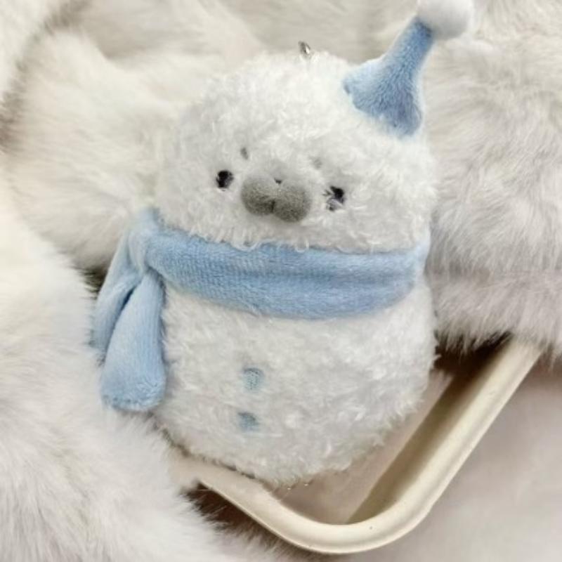 Aranyos Rajzfilm Fóka Hóember Baba Plüss Medál Szimuláció Tengeri Fóka Kulcstartó Hátizsák Dísz Karácsonyi Születésnapi Ajándék