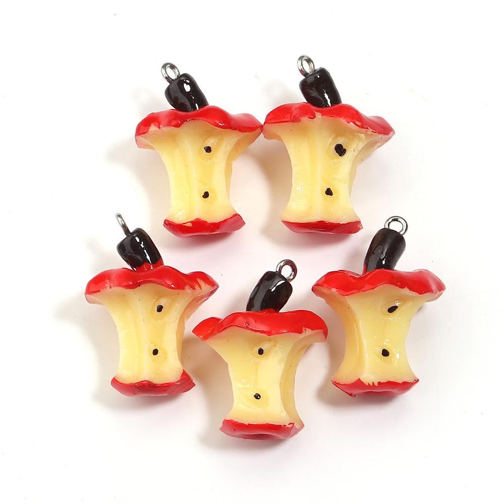 

5pcs/lot Fruit Series Acrylic Pendants Colorful Apple Grape Banana Shaped Charms For DIY Earrings Necklace Jewelry Accessories