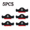 1-11pc Pirate Eye Patches Captain Hat Set Skull Felt One Eye Mask Halloween Cosplay Dress Up Scary Themed Party Props Decor
