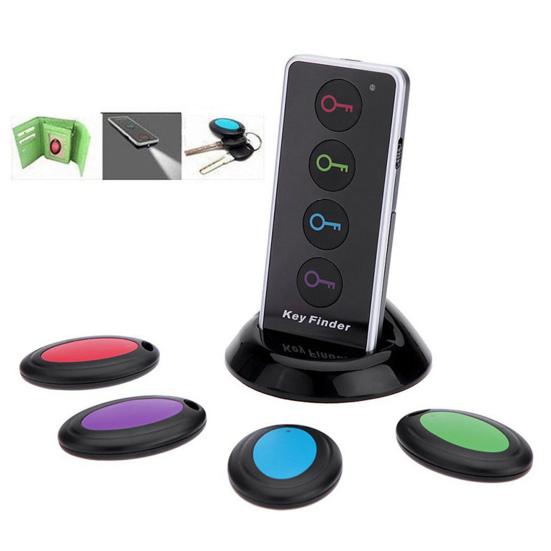 Tracking Device Portable Wireless 80dB 30m Distance 499.82MHz One Click Search ABS Four Colors Key Finder Home Supply