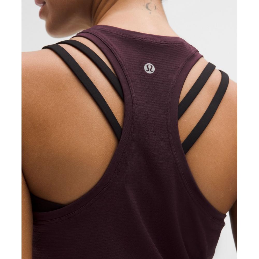 Lululemon Swiftly Tech Racerback Tank Top 2.0  Waist Length Black Plum Black Plum