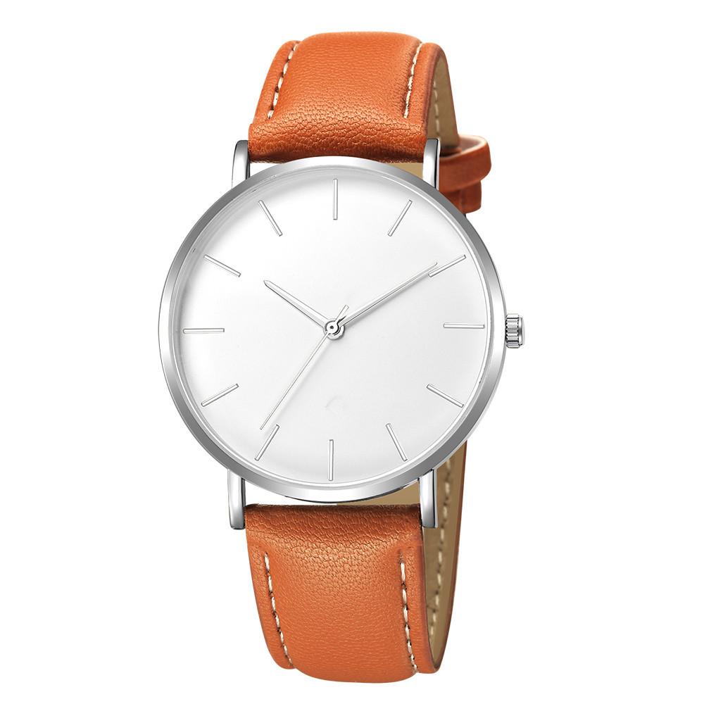 Belt Business Men'S Watch, Fashion Temperament Simple Style Casual Couple Quartz Watch