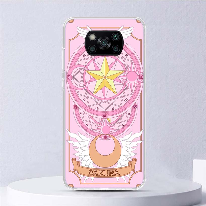 CardCaptor Sakura Anime Soft Case For Xiaomi Poco X7 X6 X5 X4 X3 Nfc F6 F5 Pro Phone Cover F4 Gt F3 F2 F1 M5S M4 M3 M5 Funda Coq