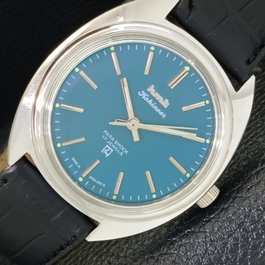 

CLASSIC HMT MANUAL WINDING TURQOISE DIAL WRIST WATCH FOR MENS a426503-2