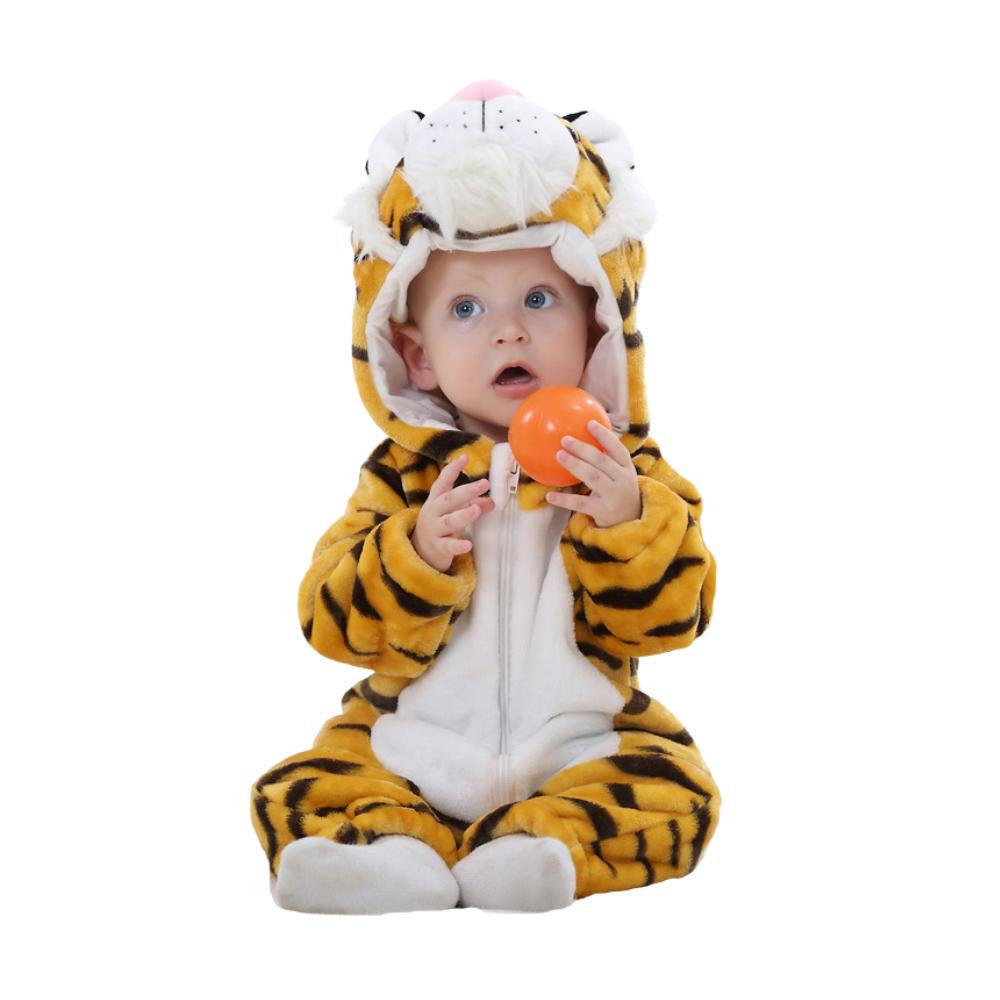 Piżama Onesie Kostium Przebranie Śpiochy Tygrysek Niemowlę 110: 90-95 Cm