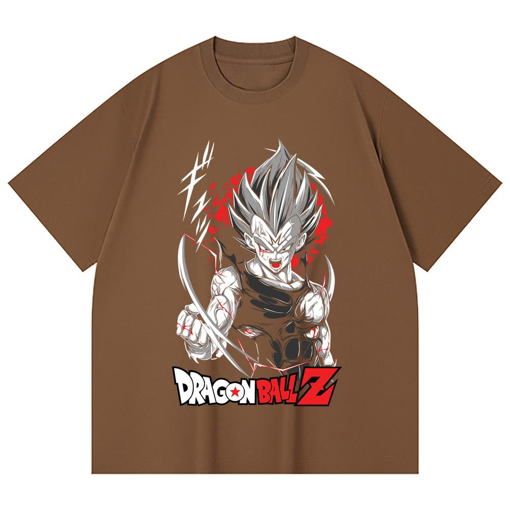 230 Gsm 100% Cotton Dragon Ball V60 Majin Vegeta Print Unisex Heavy Cotton T Shirt