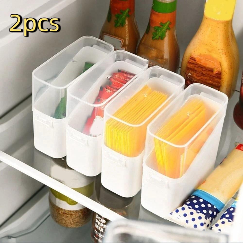 2Pcs Leakproof Coffee Tea Bag Storage Box Plastic Food Storage Container Cheese Keeper Dormitory