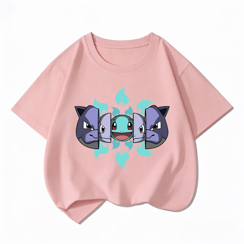 Printed Children's Pure Cotton T-shirt for Boys and Girls, Summer Comfortable and Breathable Children's T-shirt