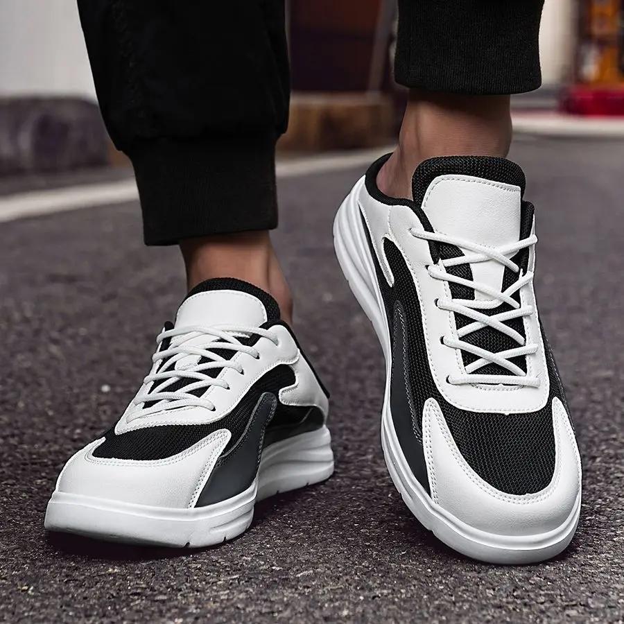 Fashion Half Sandals Man Mules Rubber Shoes Comfortable Pvc Low Price 2025 Fashion High Quality Adult Y2k Elegant Style Slippers for Men
