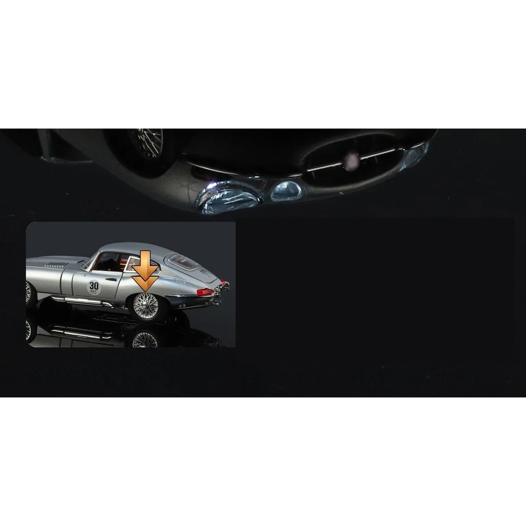 NEW 1/24 Jaguars E-Type Alloy Car Model Sound and Light Pull Back Children's Toy Collectibles Birthday Gift