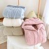 Warm Fleece Pajama Set Couples Winter Thick Coral Hooded Zipper Sleepwear Lounge Wear Men Women