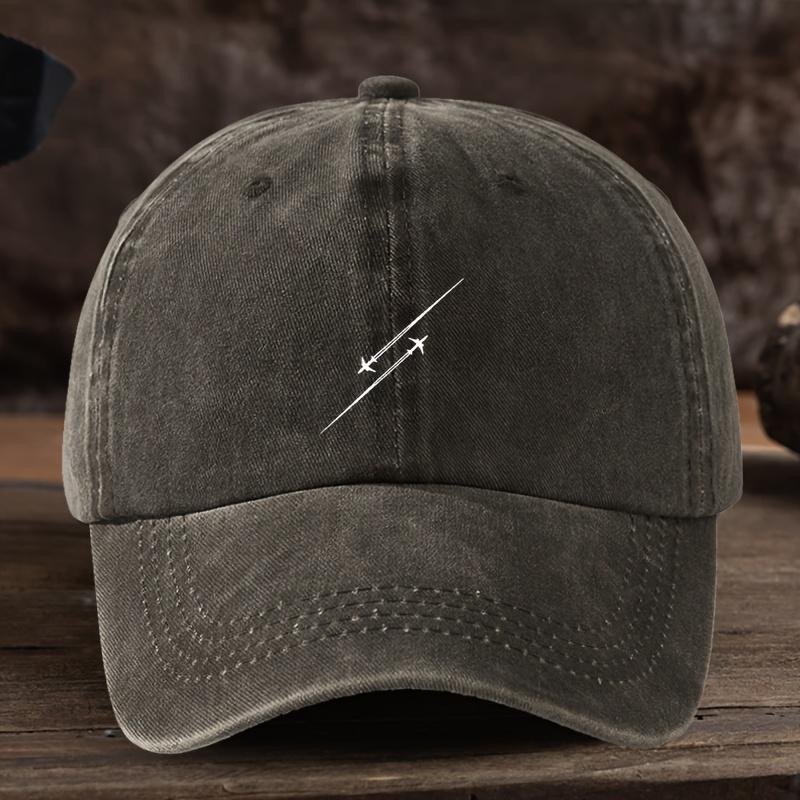 Adjustable Duckbill Baseball Cap with Airplane Print  Lightweight Unisex Hat Suitable for Outdoor AviationThemed Washable Du