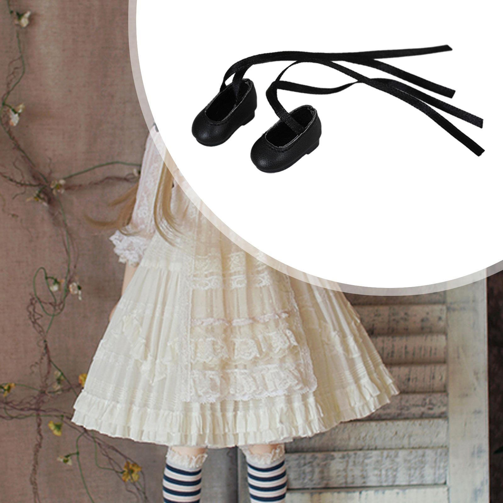 

Кукла BJD повседневная ролевая игра модные наряды фото реквизит удобные танцевальные туфли с ремешком для 1:6 чёрный