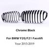 Single Slat Line Kidney Grille Gloss Matte Black Chrome M Grille For BMW 1 Series F20 F21 Facelift 2015-2019 118d 120i M135 QCYZR1