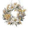 Special Shaped Diamond Painting Wreath Ornament Acrylic Christmas Diamond Painting Wall Decor Wreath Crystal Painting Wreath