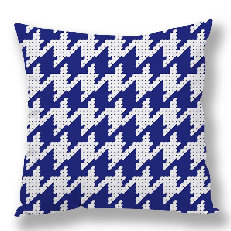 Abstract Houndstooth Geometric Pillow Cover Design Pillow Waist Premium Durable Quality Useful Practical Reliable