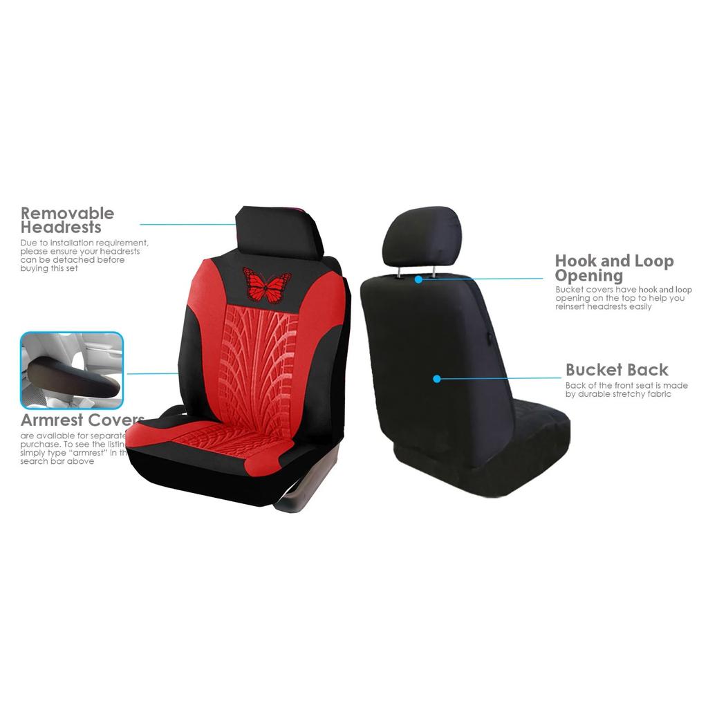 Four-piece Universal Car Seat Cover, Embroidered Car Seat Protector, Car Interior Accessories, Waterproof And Stylish Car Seat Cover