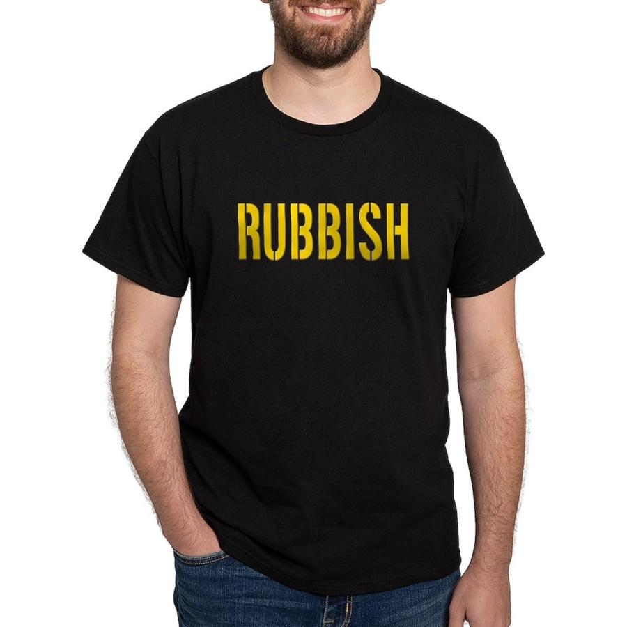 CafePress Rubbish Dark T Shirt Men s 100% Cotton, Classic Graphic Dark T-Shirt S