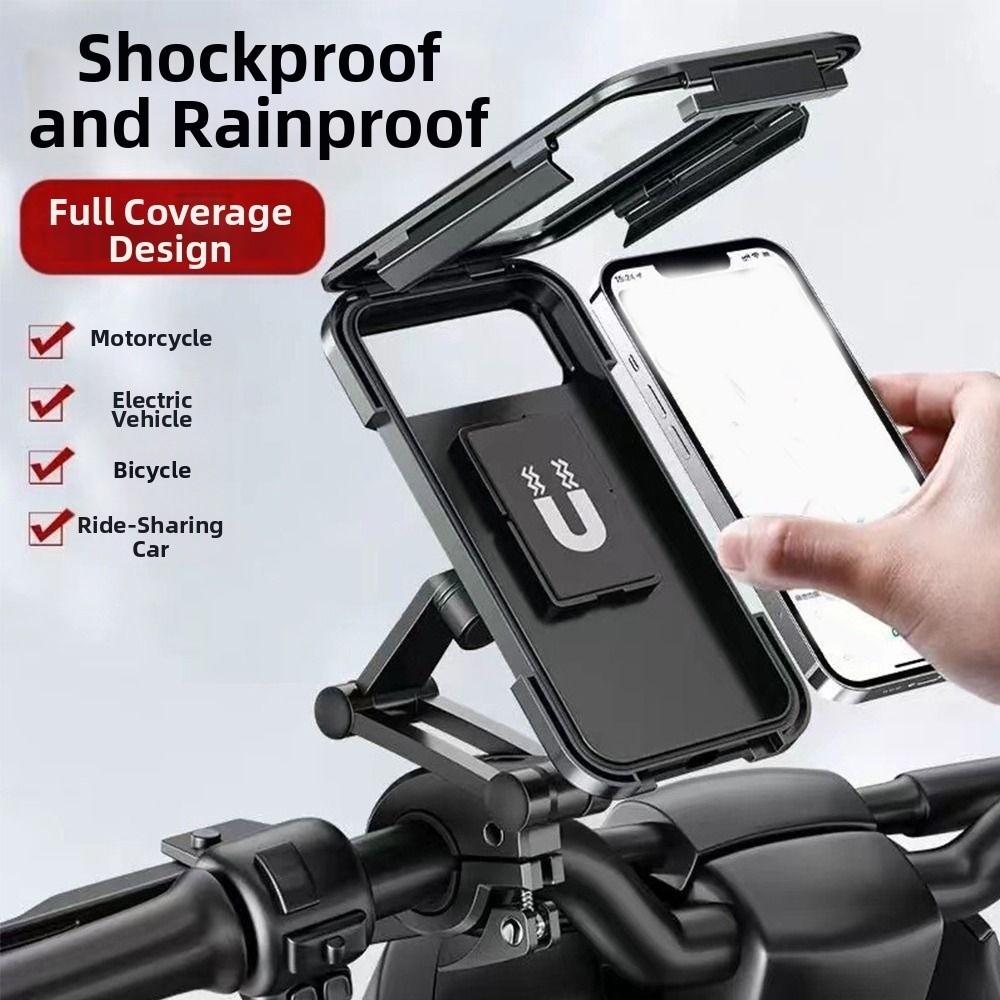 360° Swivel Motorcycle Phone Holder Waterproof Phone Navigation Holder  Outdoor Riding