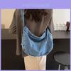 Denim Shoulder Bag Large Capacity Crossbody Bag Fashion Casual For Daily Use