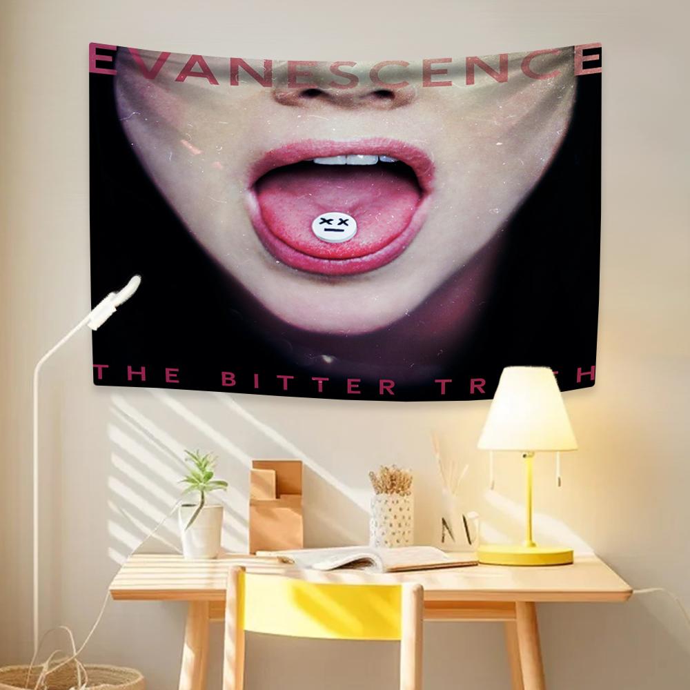 Evanescence Gobelín Vintage Rocková Kapela Obal Alba Domácí Dekorace Nástěnná Závěsná Krycí Látka Do Ložnice Studentské Koleje Koncertní Banner