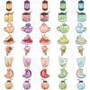 40 Glass Bottles, Little Fox Graffiti Stickers, Decorative Guitar Suitcase DIY Creative Waterproof Model