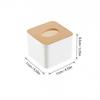 Square Tissue Box Holder Wood, PP Storage Organizer Kitchen Tissue Box Cover  Home Use