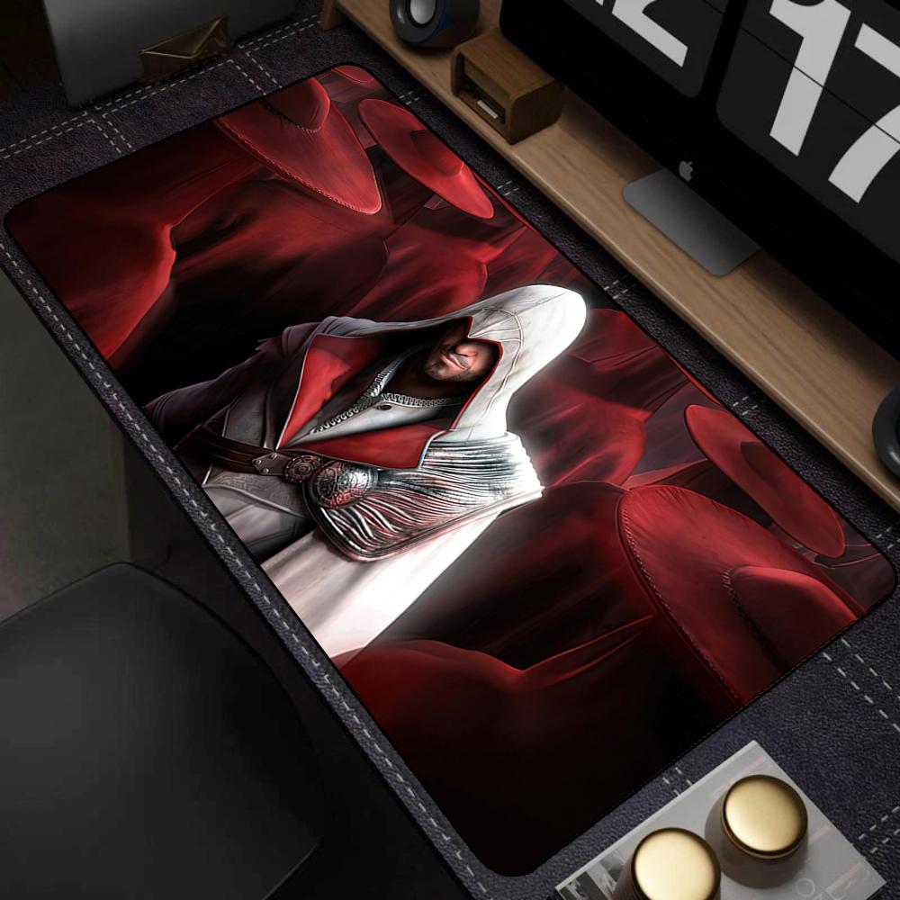 Tappetino Mouse A-assassin S Creed Mousepad Anime PC Gaming Setup Accessori Tavolo Computer Scrivania Gamer Tappetino Tappetini Grandi Ufficio Tappetini XXL