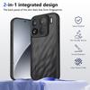 KEYSION Matte Translucent Black Phone Case for Xiaomi 15T 15T Pro 5G Soft Silicone+PC Clear Shockproof Cover for Xiaomi 15T Pro