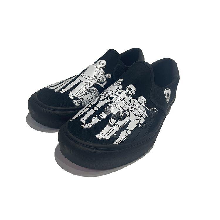 Star Wars X Adidas Court Rallye Slip Rebels and the First Order Unisex Sneakers Black Core-Black Scarlet FY5312