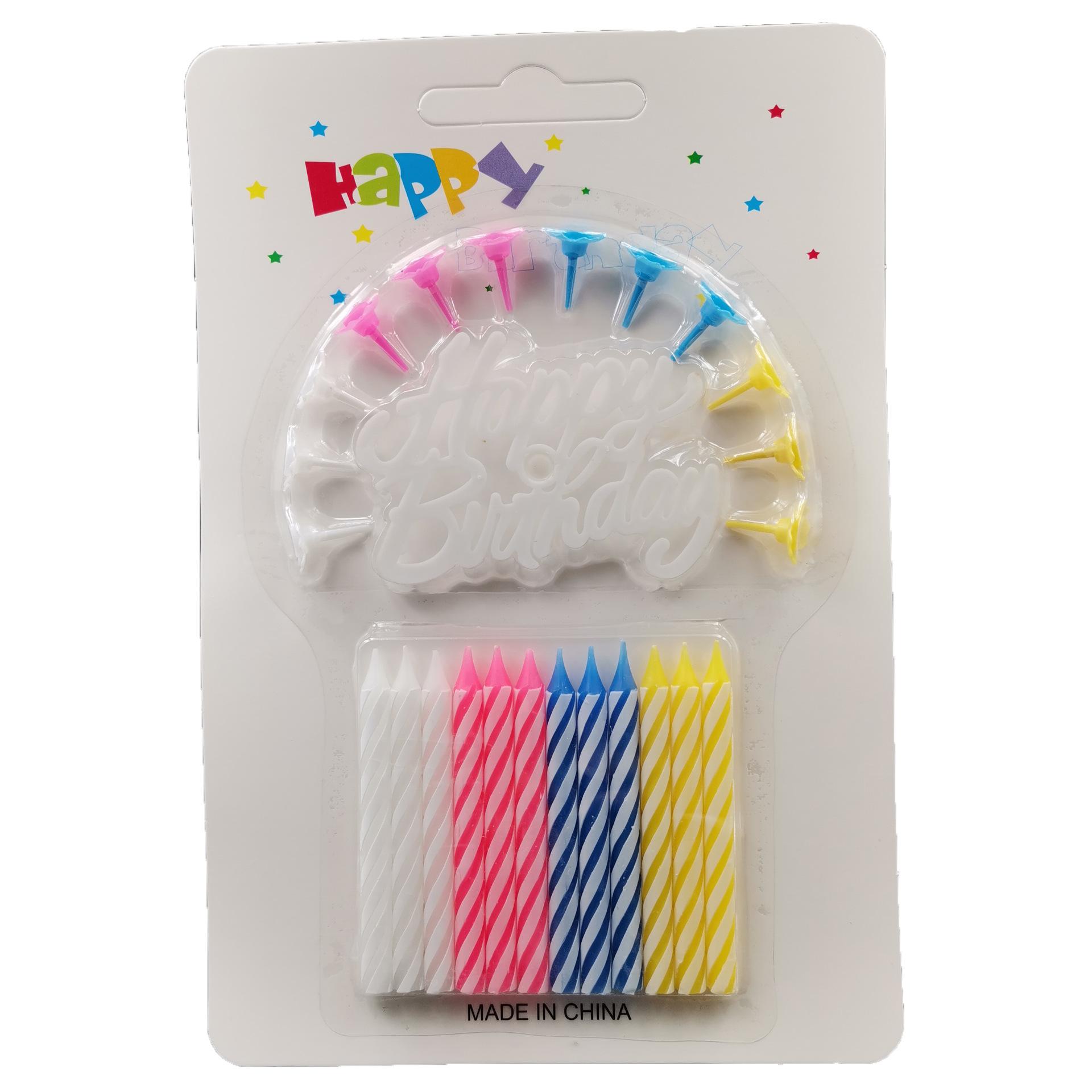 

Candle Thread Small Candle Birthday Sign with Flower Bottom Support Color Spiral Cake Decoration Birthday Candle Glowing