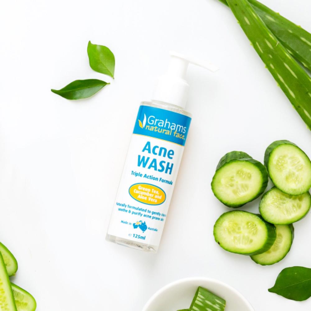 Grahams Natural Acne Foam Cleanser 125ml Acne wash 125 mL