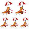 10pcs /Lots Cartoon Summer Surf Style Embroidered Fruit Drinks Patch Iron On Patches For Clothing Lobster Turtle Starfish Sew Diy 