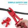 3-Size Heavy-Duty Plastic Hose Clamp Pliers Set with 3-Size Line Pinch Clamps for Automotive Repair - Non-Slip Hose Tightener for Radiator, Brake