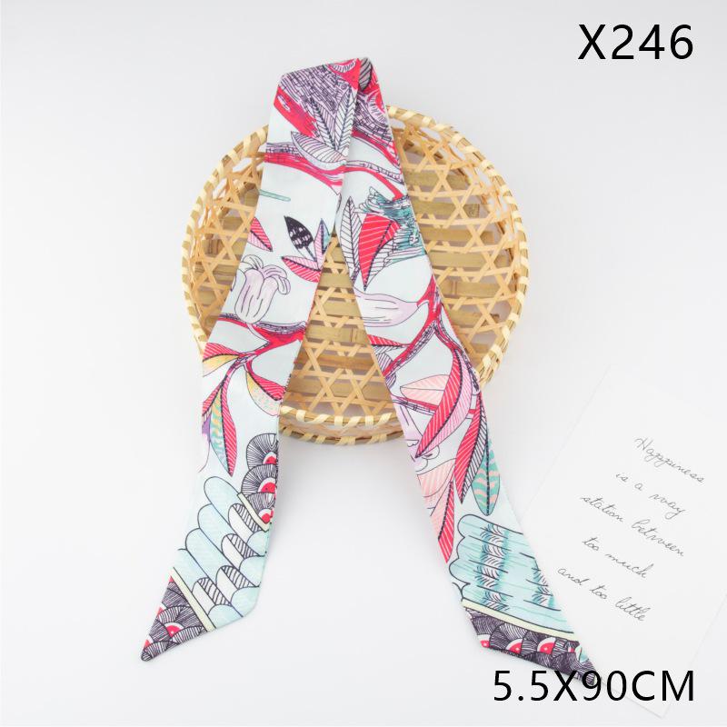 Versatile Vintage Silk Scarf: Hair Tie, Headband, Bag Accessory