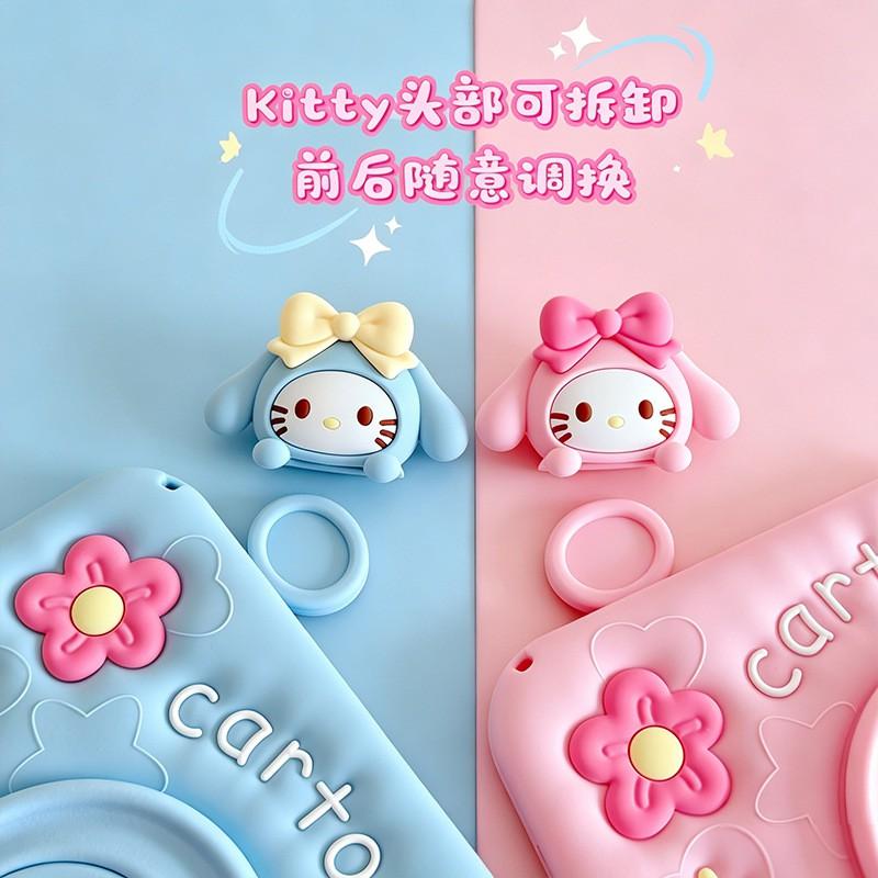 Soft Silicone Cartoon Dog Case Pad 5 6 7 8 Pro 11 11.2 Inch With 360 Rotating Stand Pen Slot