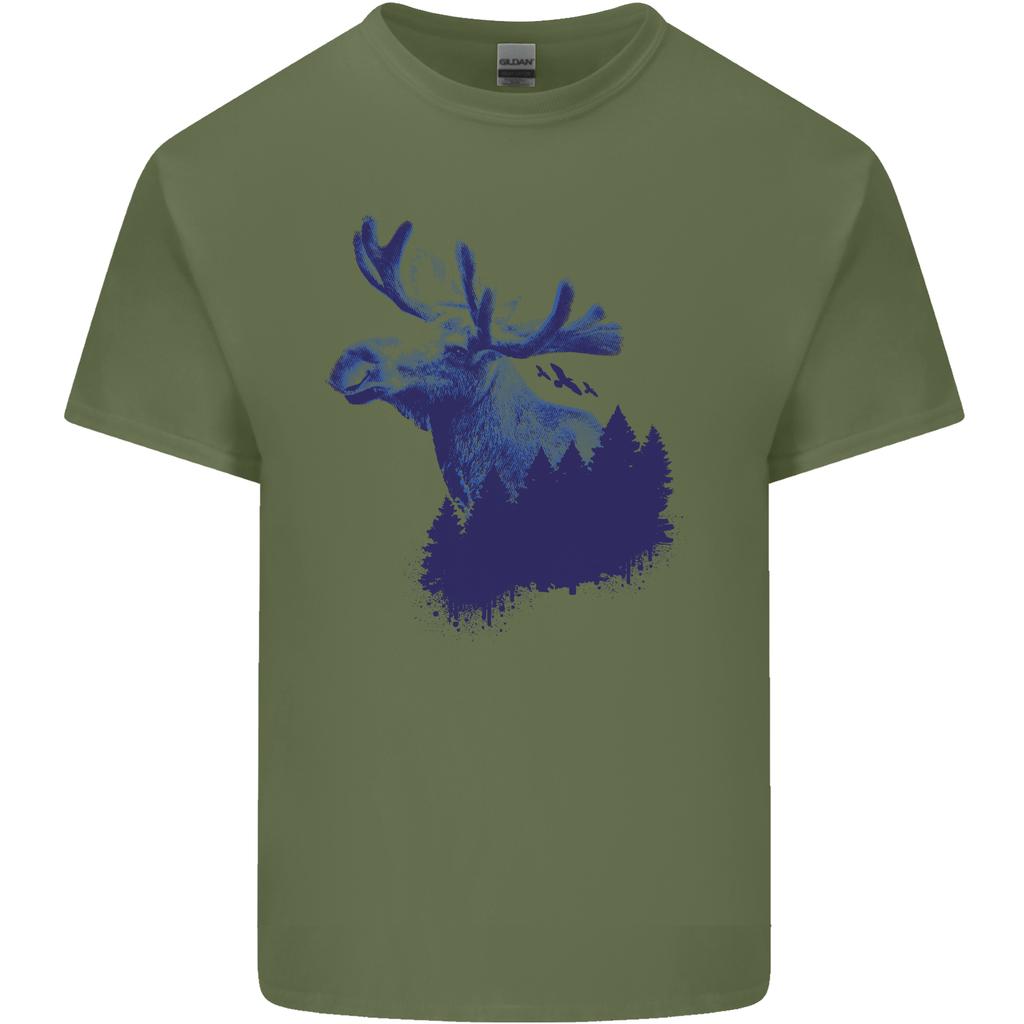 Moose Forest Ecology EnvironUnisext Unisexs Light Cotton TShirt