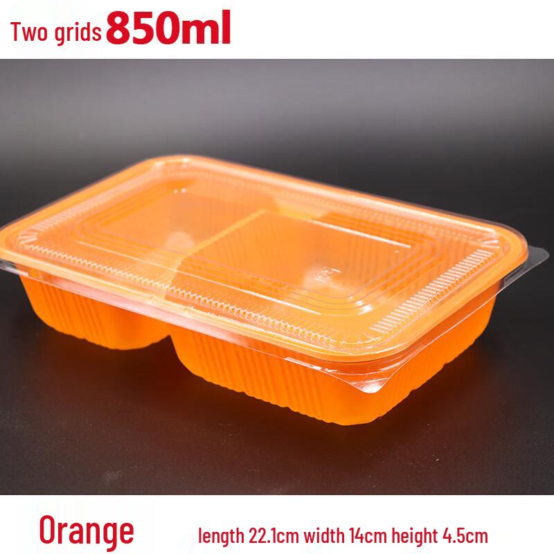 Disposable 2-Compartment Meal Prep Containers