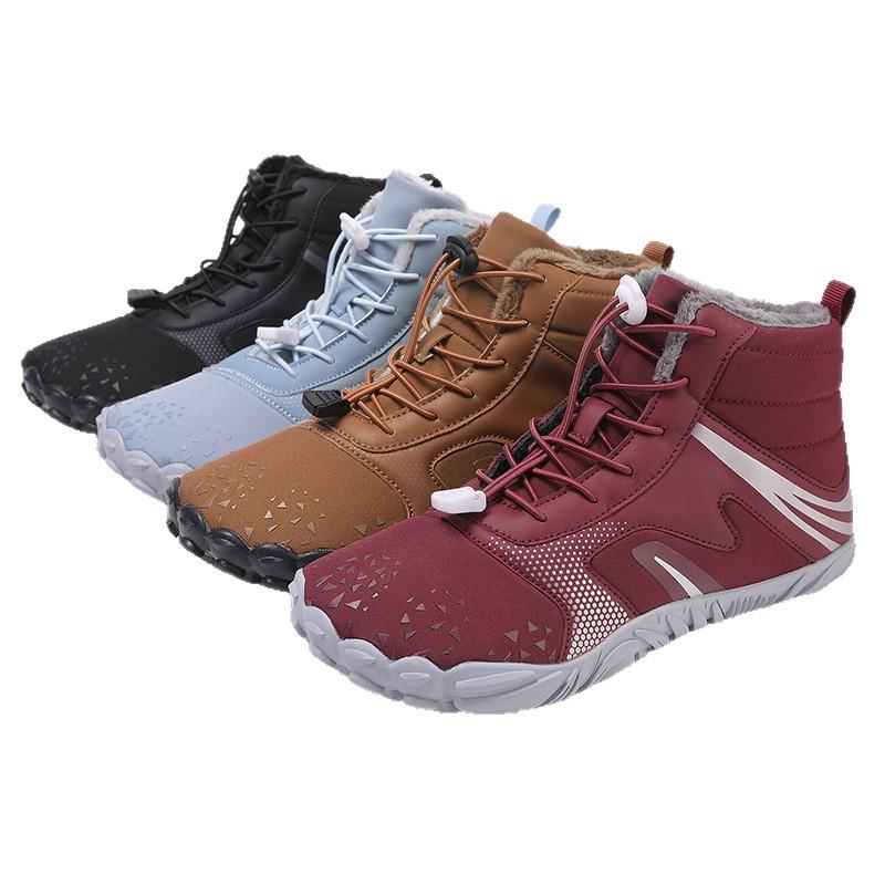 Winter new snow boots piled thickened thermal cotton boots outdoor sports skiing men's and women's wear-resistant cotton shoes