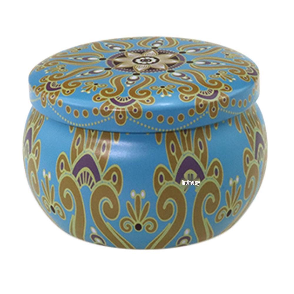 Ethnic Style 4.4oz Tinplate Belly Can: Pear Paste Candy & Tea Scented Candle