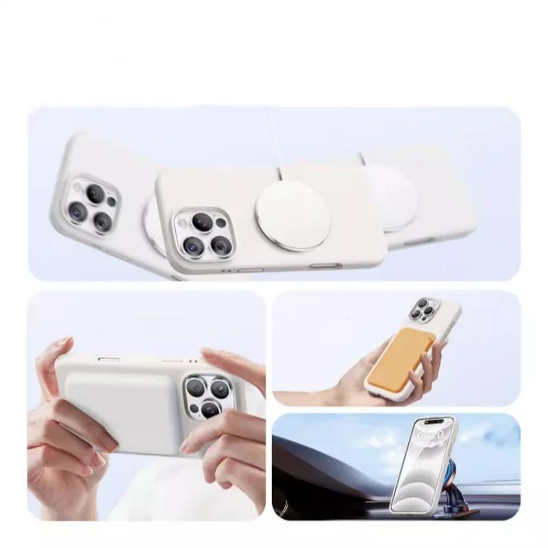 Official Original Liquid Silicone Magnetic Phone Case For iPhone 17 Air 16 15 14 Plus 13 12 Pro Max 17Pro For Magsafe Soft Cover