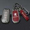 Naklejka Samochodowa 2025 Gorący Stop Cynkowy Etui na Kluczyk Samochodowy Pilot Pokrowiec Ochronny Brelok Do Peugeot 208 2008 301 308 508 5008 RCZ Brelok
