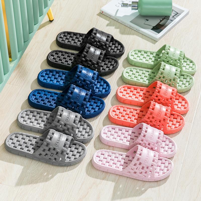 

Hotel slippers for men and women household summer non-slip thick bottom water leakage deodorant bath bath bath club supermarket cool slippers ◑40—41◑