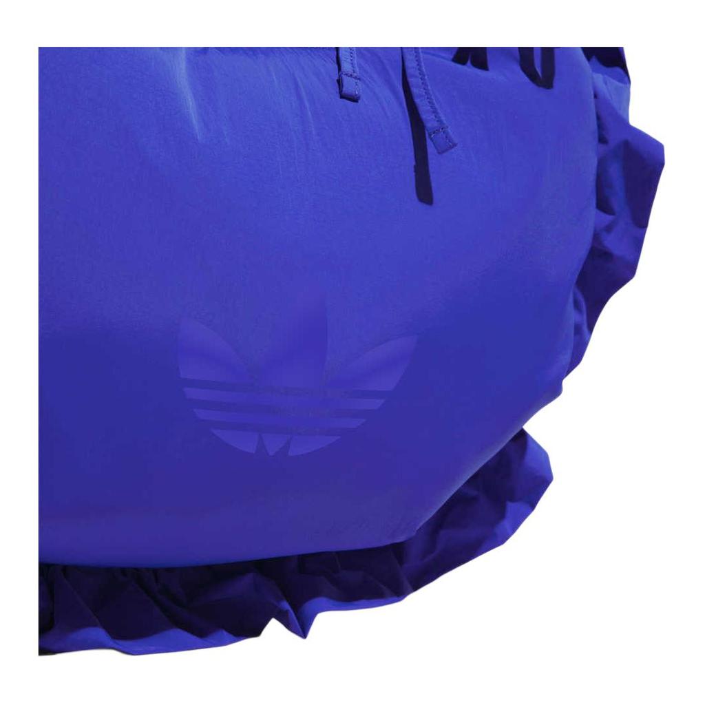 Adidas Originals Ruffle Double Layer Ruffle Design Recycled Nylon Tote Bag Large Women Tote Bag Bright-Blue IA8914