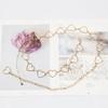 Heart Leaf Metal Belt For Women With Embellished Charm For Fashion Dress Wear