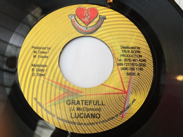 

7inch Record LUCIANO - Grateful NONE True Born Produ Jamaica Reggae, Ska & Dub Used